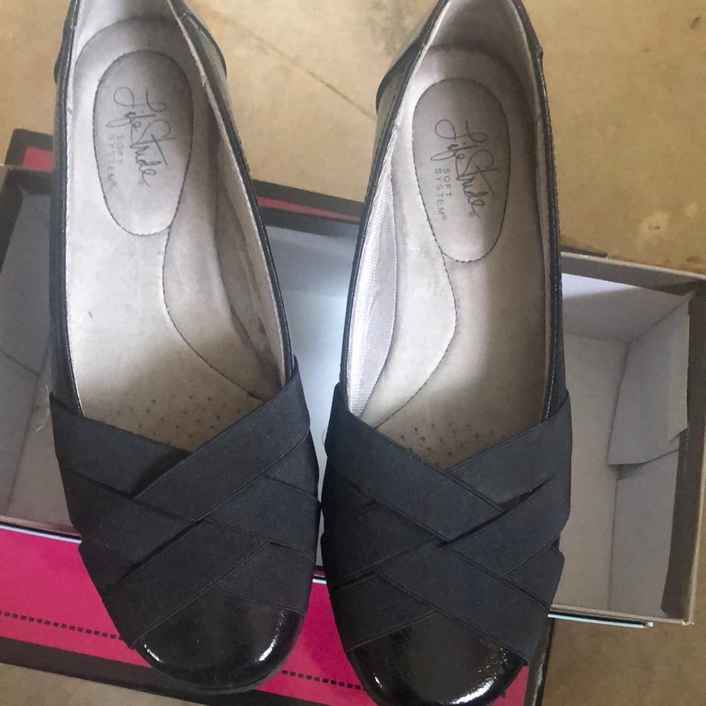 Black slip ons
